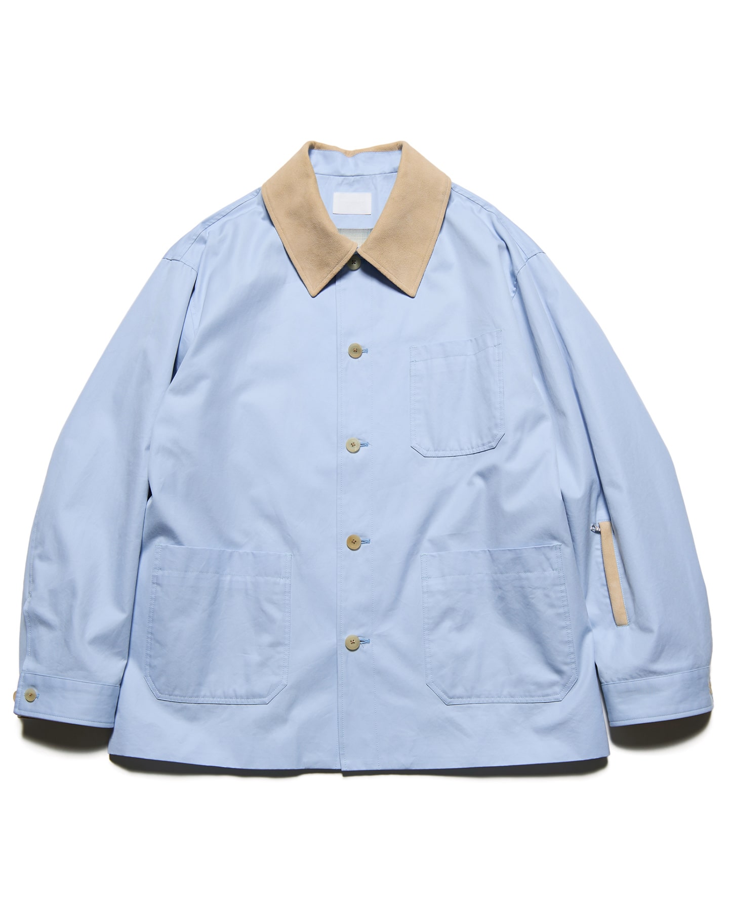 ジャケット・アウター SOPHNET. LEATHER COLLAR COVERALL SOPH. | LEATHER COLLAR COVERALL(1 (S) LIGHT BLUE):