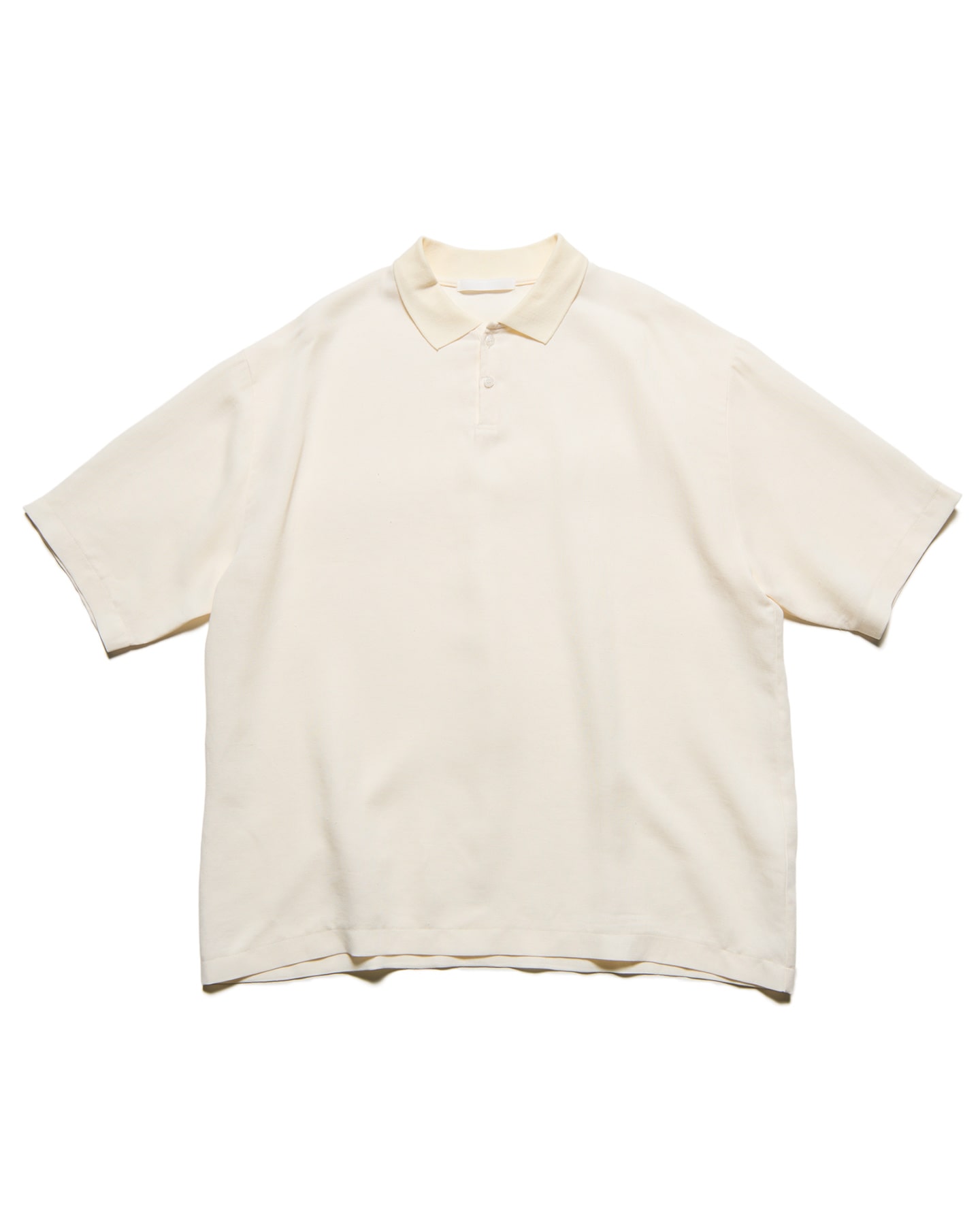 SOPH. | LINEN MESH OVERSIZED POLO(2 (M) OFF WHITE):
