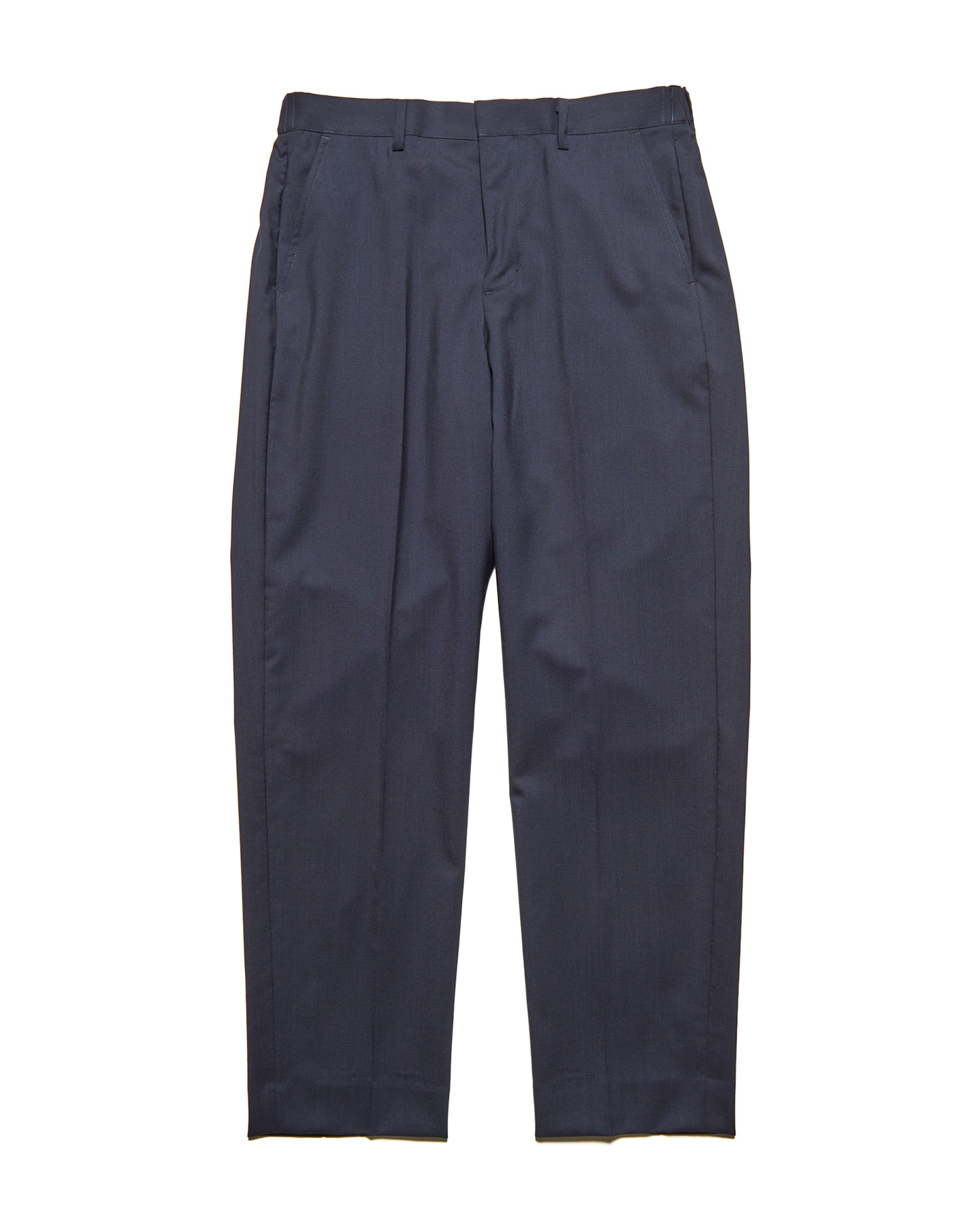 SOPH. | WOOL TROPICAL SHIRRING SLIM-FIT SLACKS(2 (M) NAVY):