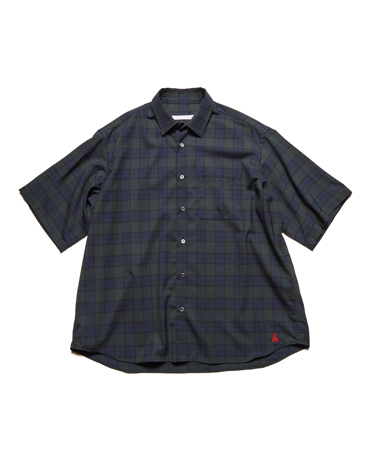 SOPH. | TROPICAL CHECK RELAX-FIT S/S SHIRT(2 (M) A (BLACK WATCH)):