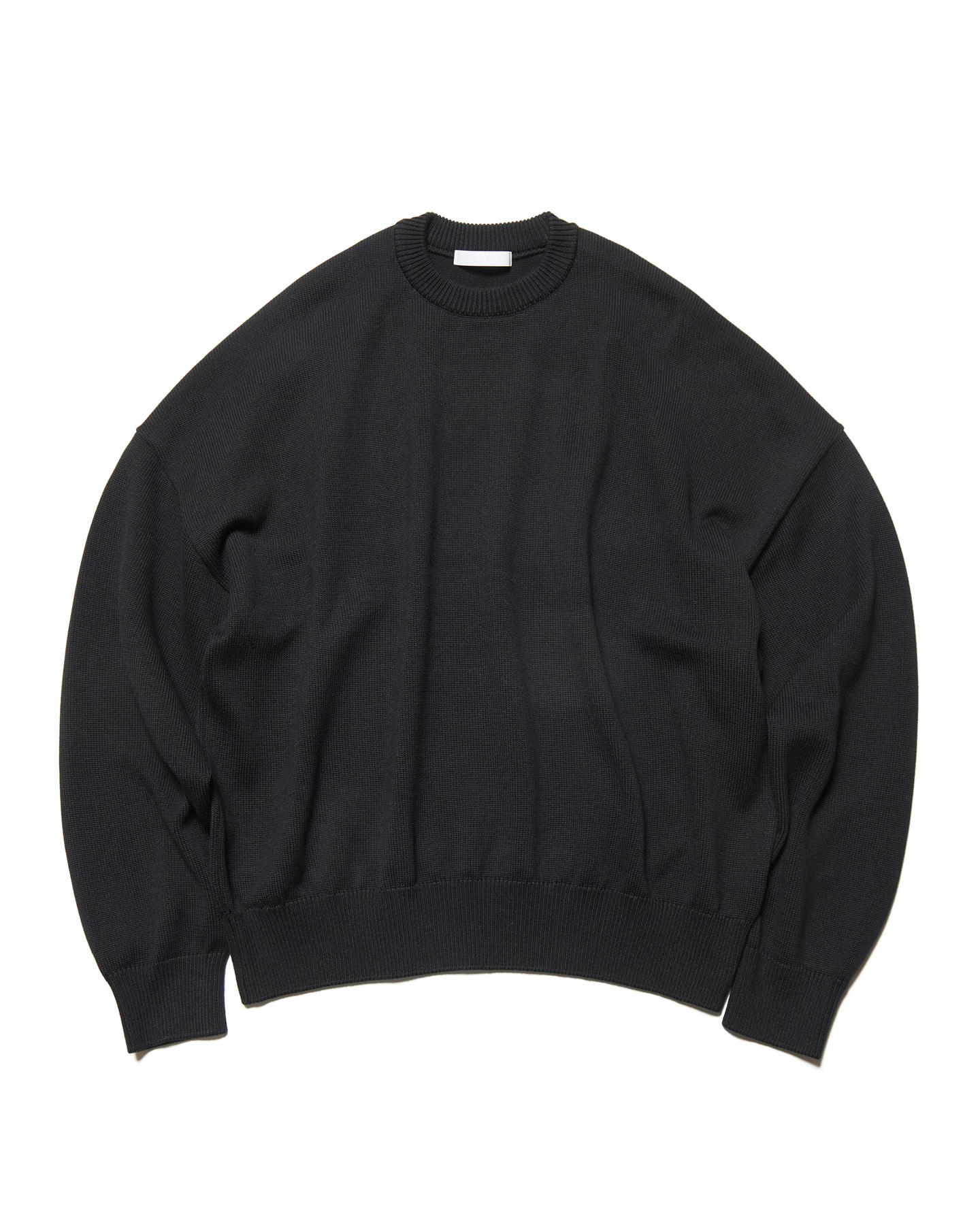SOPH. | COTTON SILK EMBROIDERY KNIT(2 (M) BLACK):