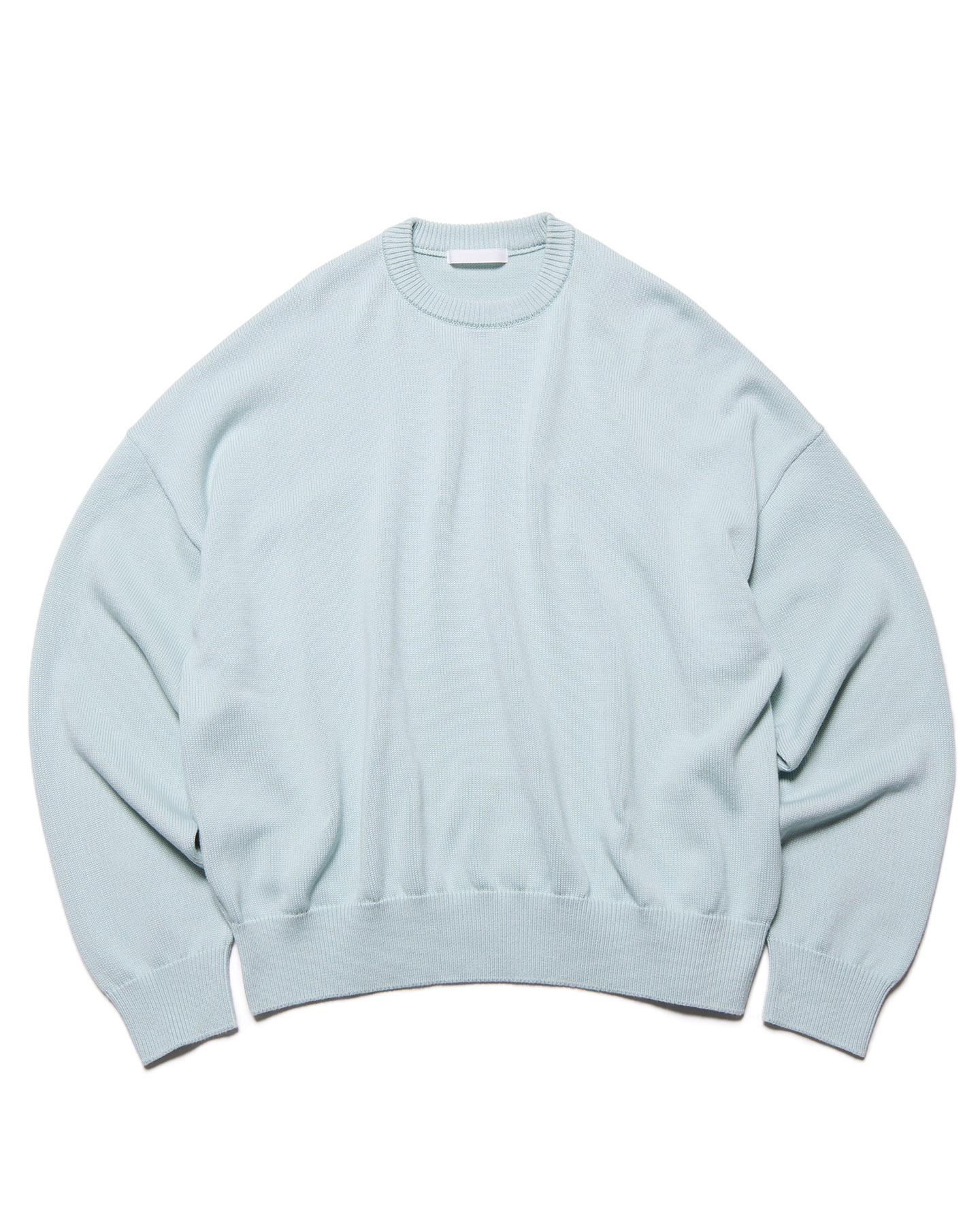 SOPH. | COTTON SILK EMBROIDERY KNIT(2 (M) LIGHT BLUE):