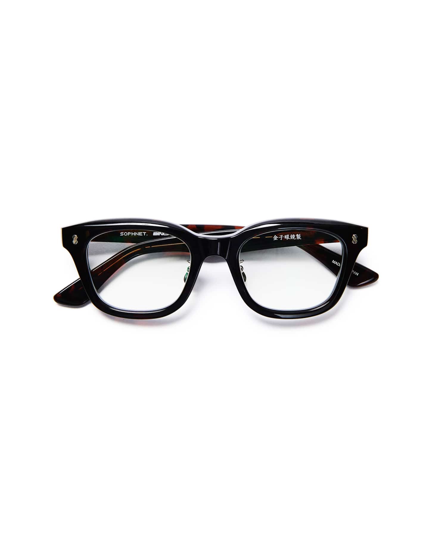 SOPH. | 備長炭 SQUARE GLASSES(FREE BROWN):