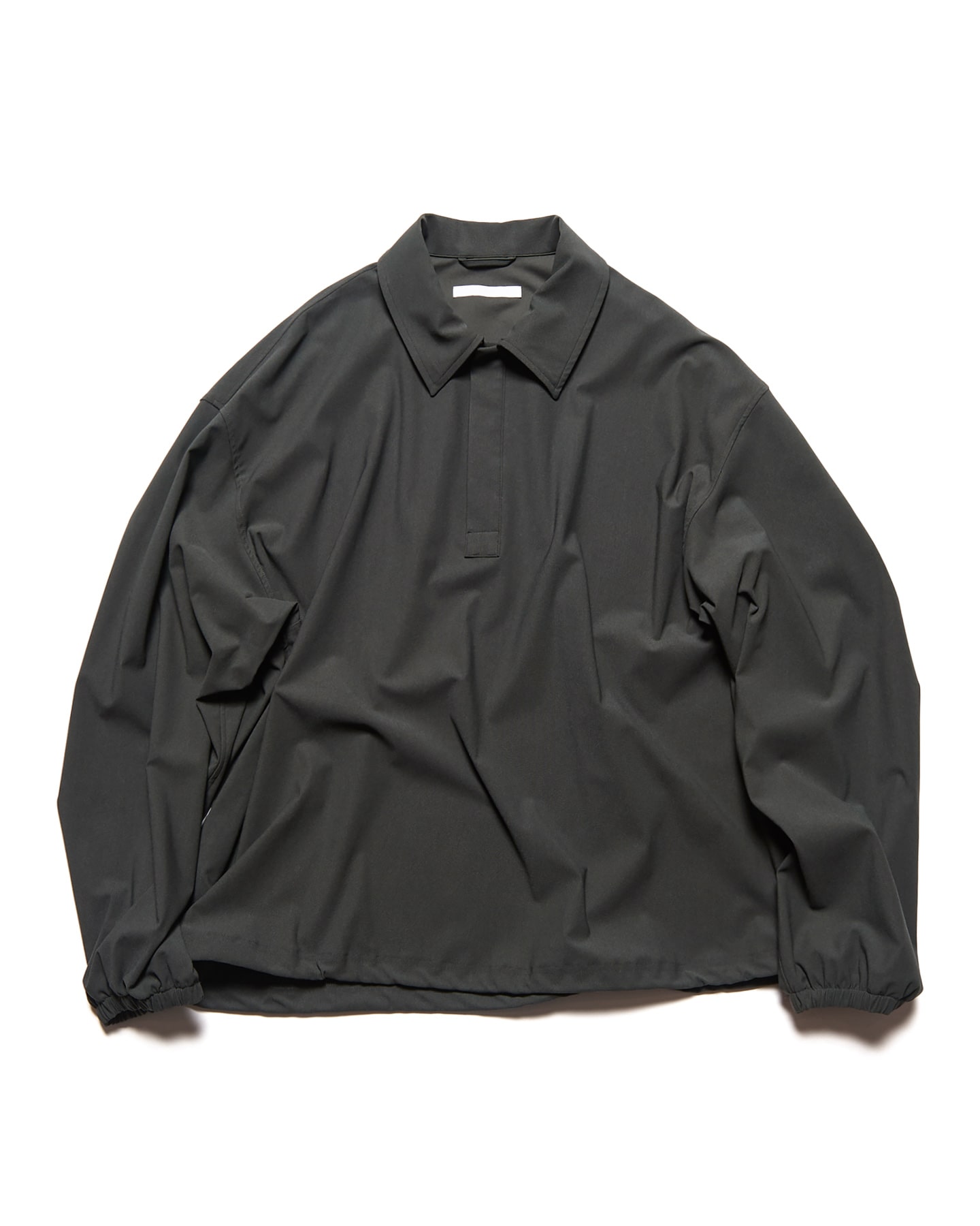 SOPH. | 4-WAY STRETCH L/S POLO SHIRT(4 (XL) CHARCOAL GRAY):