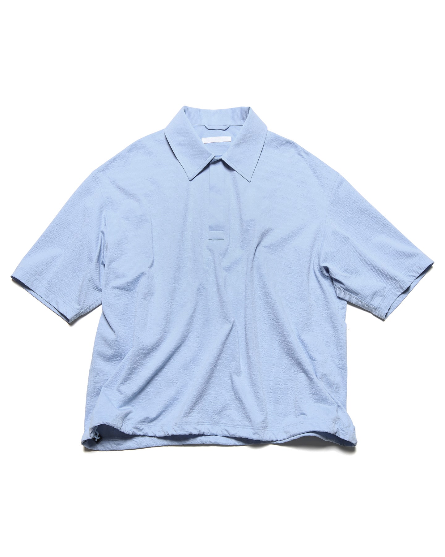SOPH. | STRETCH SUCKER S/S POLO SHIRT(2 (M) LIGHT BLUE):