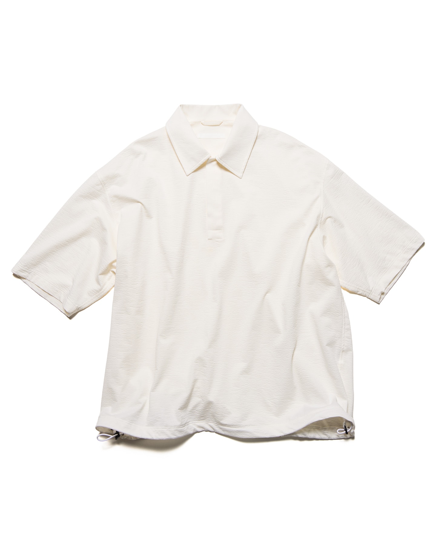 SOPH. | STRETCH SUCKER S/S POLO SHIRT(5 (XXL) WHITE):