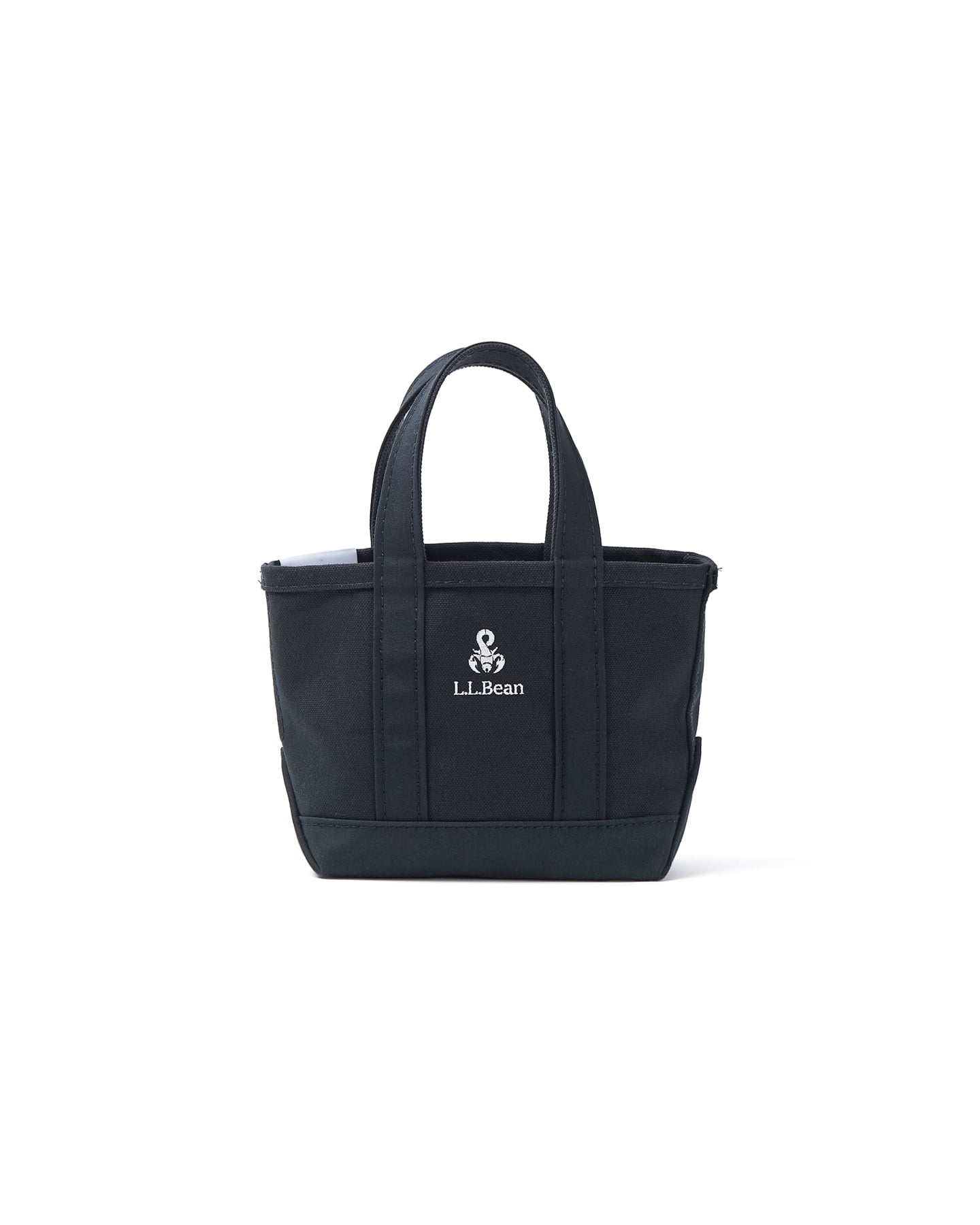 LLBean トートバッグ 2way ショルダー ブラック 黒 ホワイトステッチ