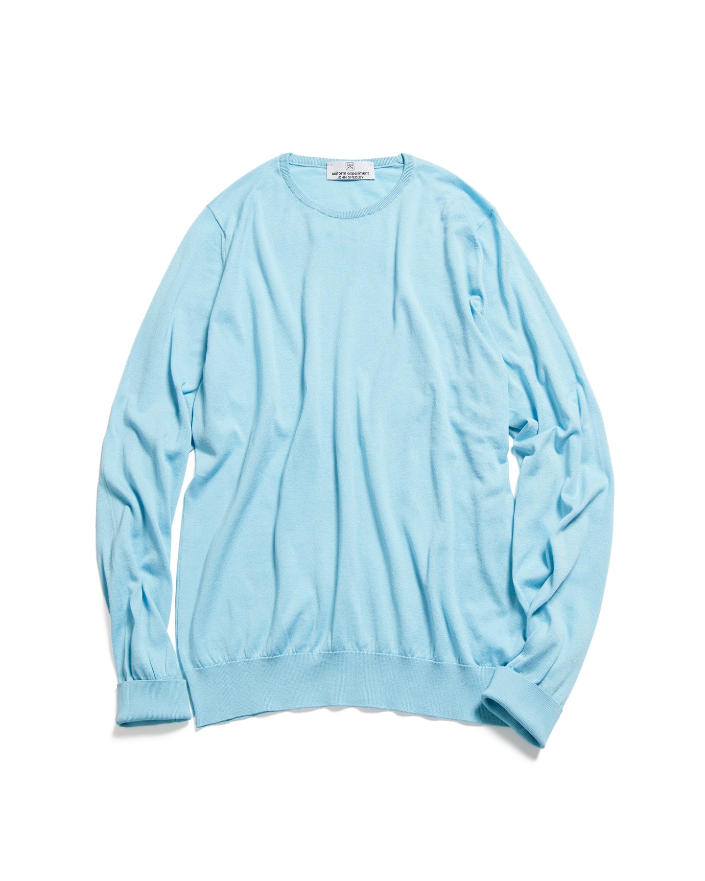 SOPH. | JOHN SMEDLEY COTTON CREWNECK KNIT(2 SAX):