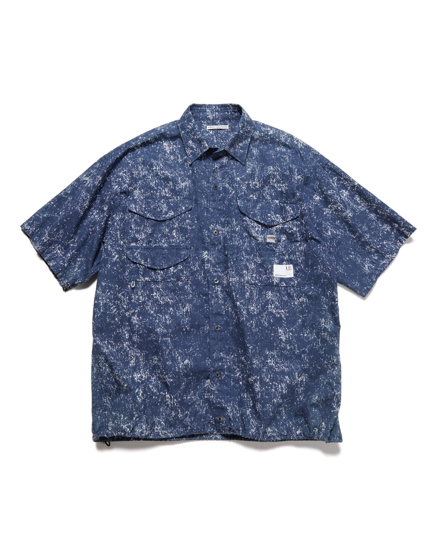 SOPH. | INDIGO PRINT S/S FISHING SHIRT(2 WHITE):