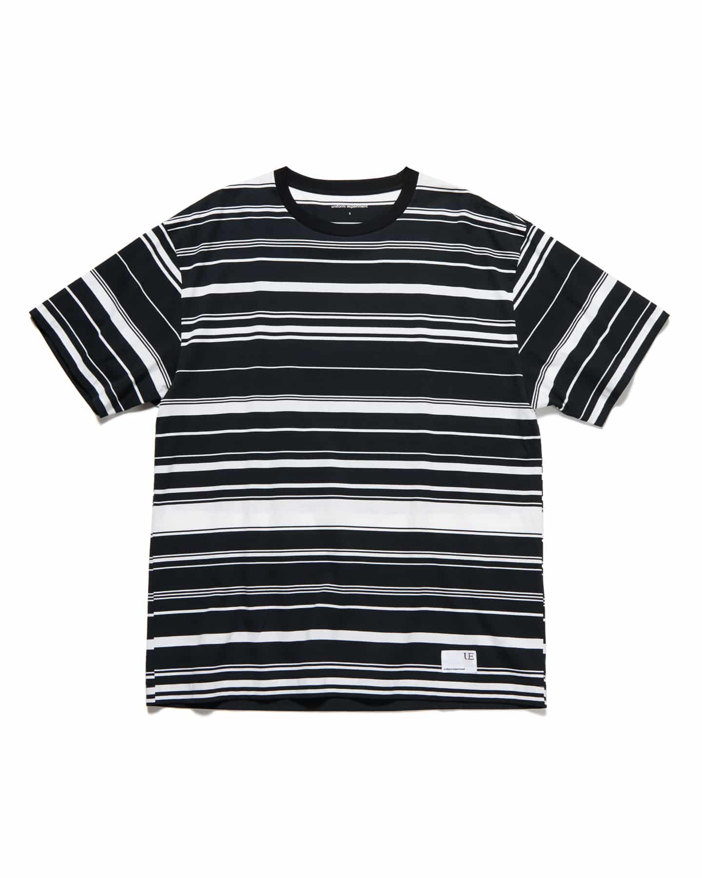 SOPH. | BORDER LOOSE S/S TEE(2 A(BLACK × WHITE)):