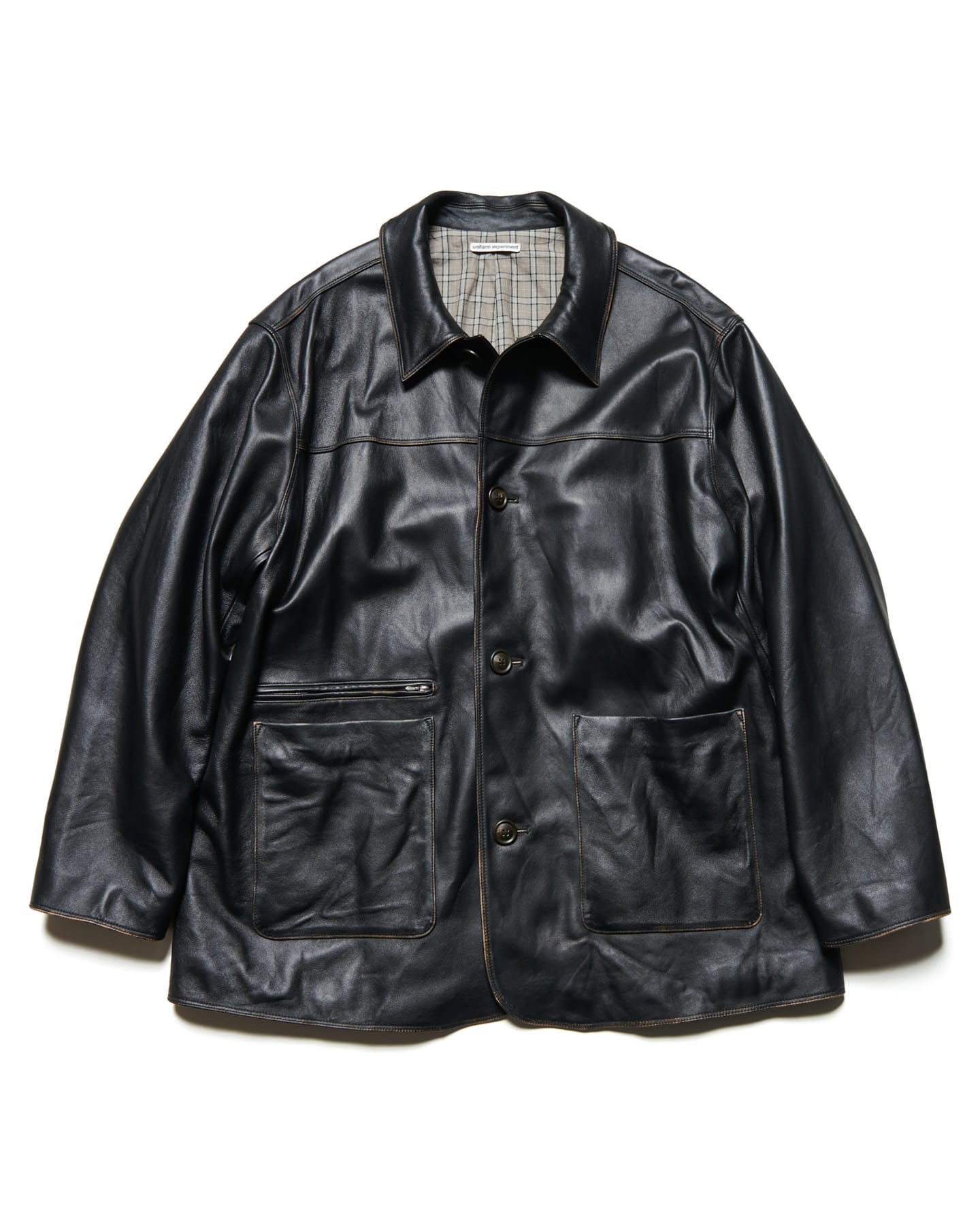 SOPH. | LEATHER CAR COAT(2 (M) BLACK):