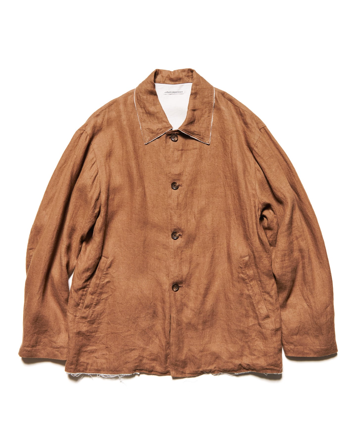 SOPH. | BRUSHED LINEN CUT-OFF JACKET(2 (M) BROWN):