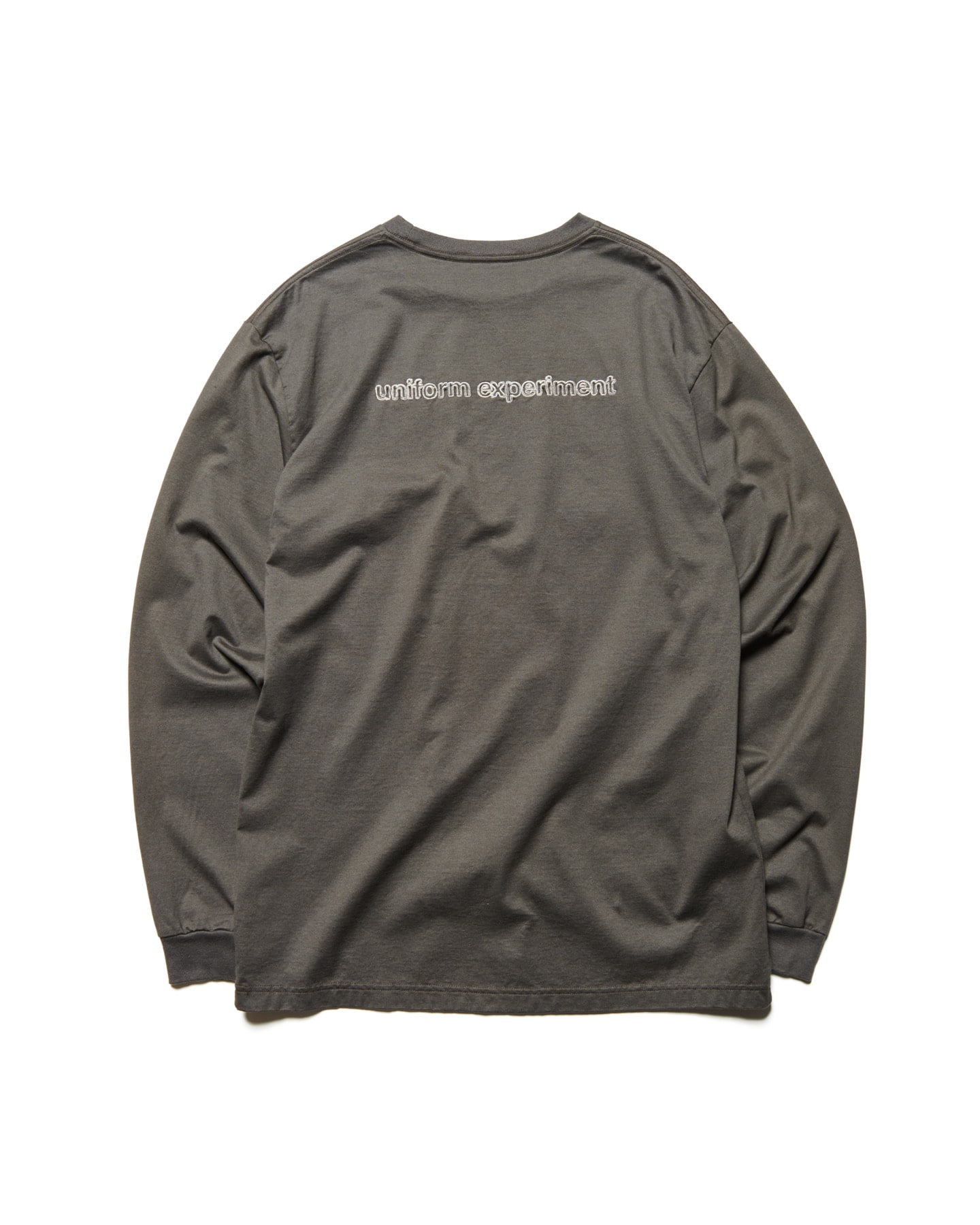 SOPH. | LOGO-DRAFT L/S TEE(5 (XXL) CHARCOAL GRAY):