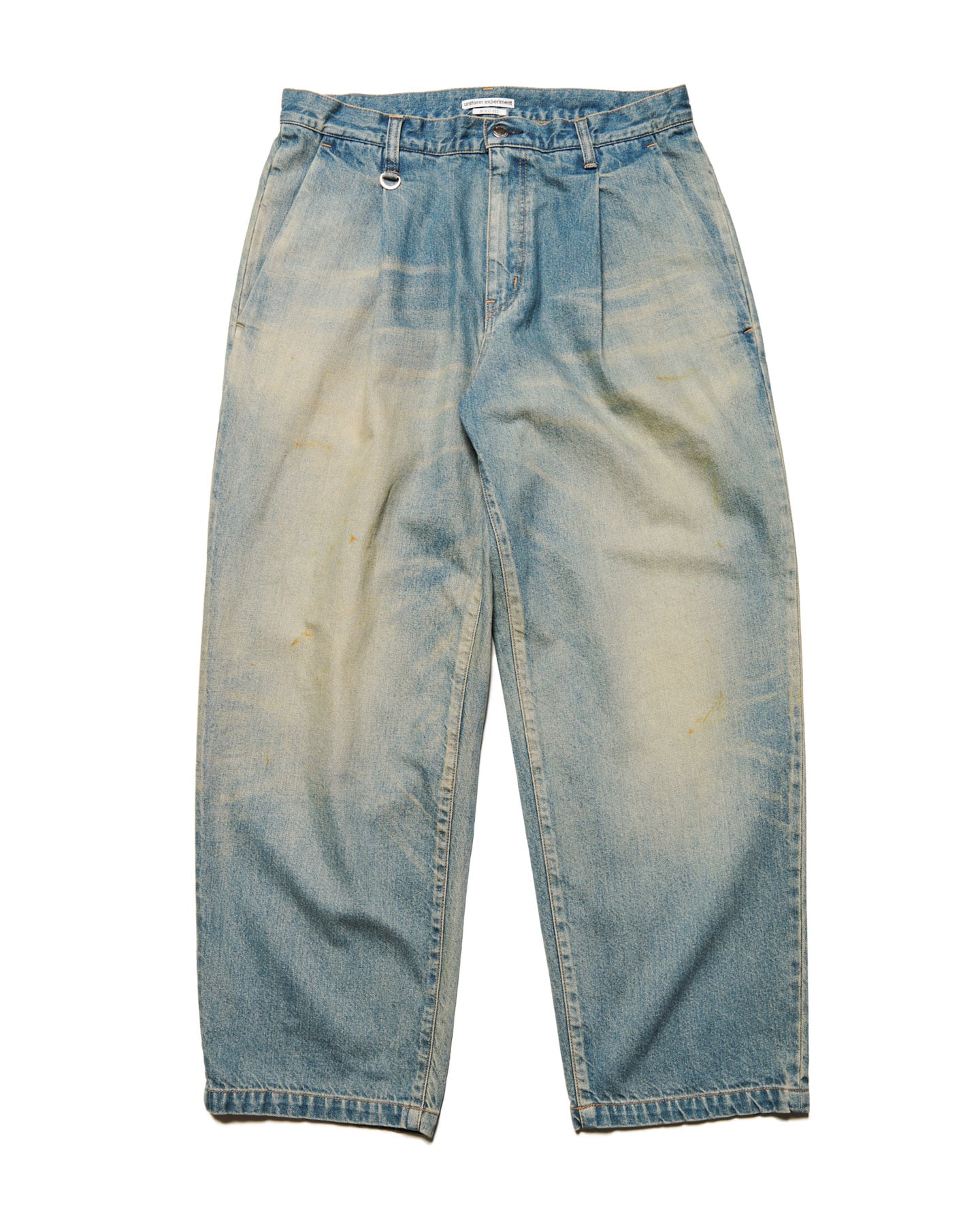 SOPH. | FADE DENIM BOLD-FIT TUCK JEANS(3 (L) INDIGO):