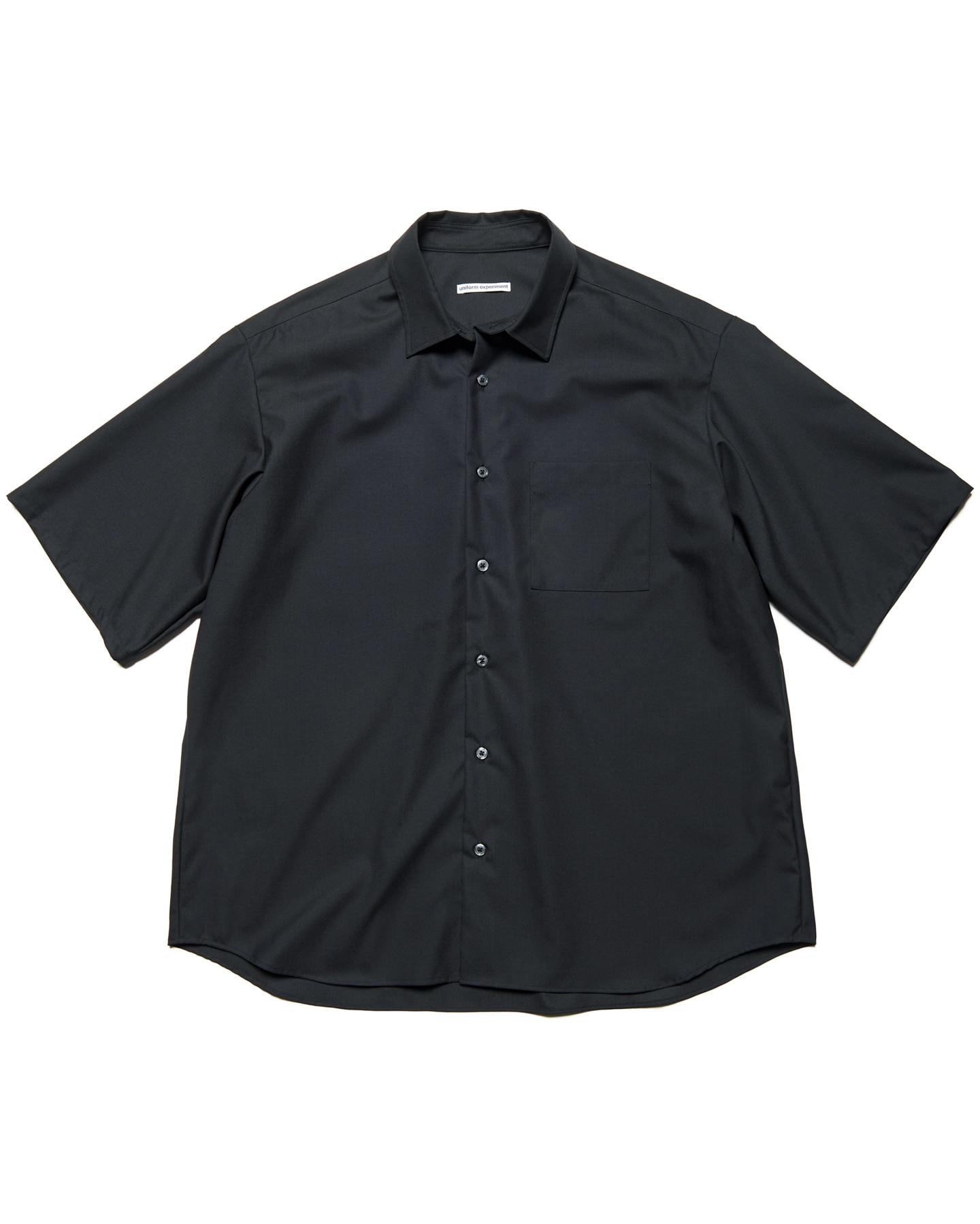 SOPH. | STRETCH WOOL RELAX-FIT S/S SHIRT(3 (L) BLACK):