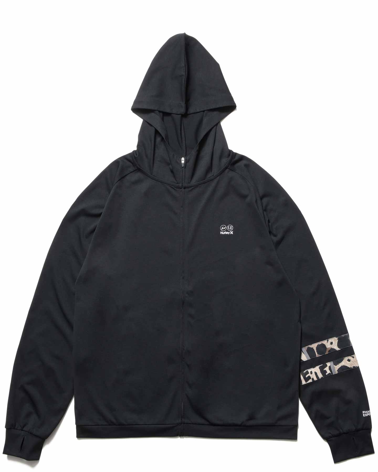 SOPH. | HURLEY AMPHIBIOUS PHANTOM RASH GUARD ZIP HOODIE(2 (M) BLACK):