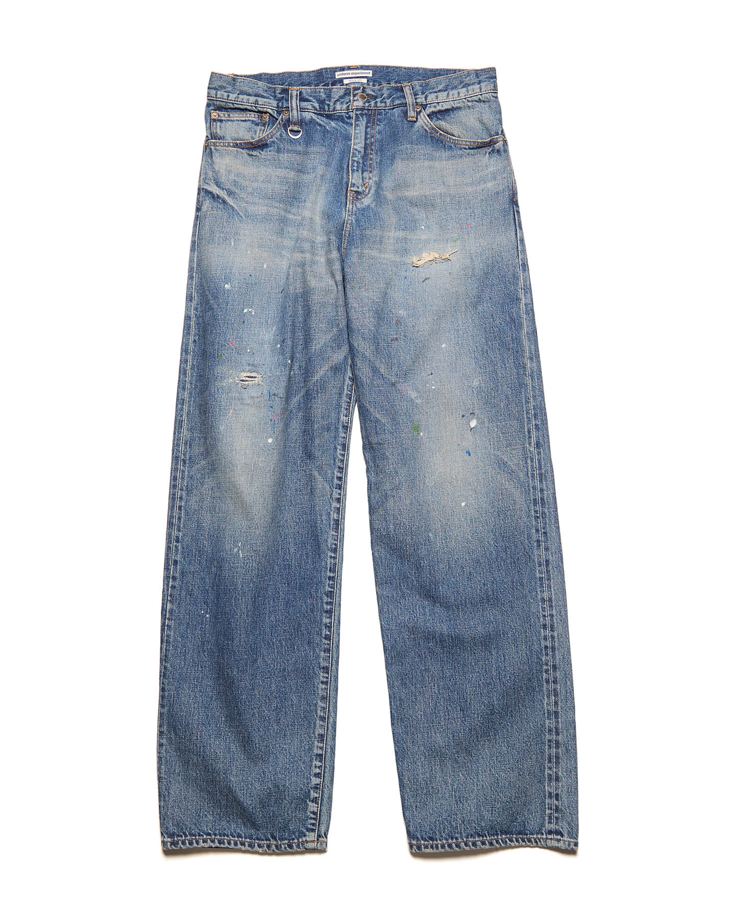 SOPH. | DAMAGED DENIM WIDE-FIT JEANS(2 (M) INDIGO):