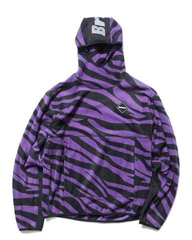 SOPH. | ZEBRA FLEECE PULLOVER HOODIE(M PURPLE):