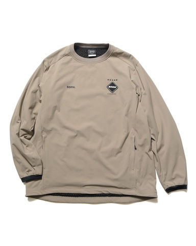 SOPH. | LYCRA TRACK CREWNECK TOP(M BEIGE):