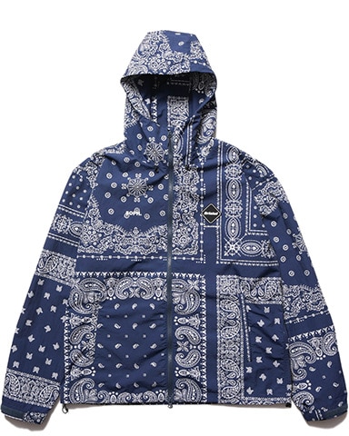 定価約2万円・新品【F.C.R.B./SOPH.】バンダナ柄 半袖ポロシャツ SOPH. | BANDANA NYLON HOODED BLOUSON(M NAVY):