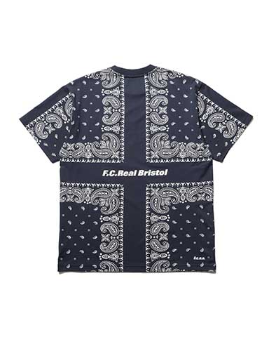 定価約2万円・新品【F.C.R.B./SOPH.】バンダナ柄 半袖ポロシャツ SOPH. | BANDANA TEE(S NAVY):