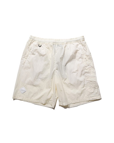 SOPH. | BIG LOGO NYLON EASY SHORTS(M OFF WHITE):