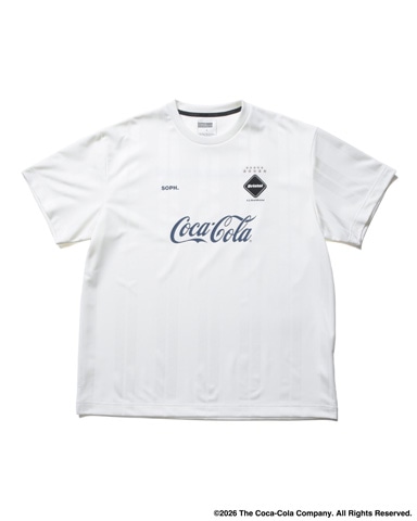 SOPH. | Coca-Cola WEAVE STRIPE GAME SHIRT(M WHITE):