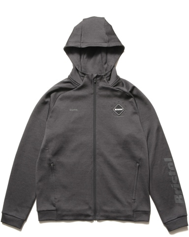 SOPH. | QUARTER KNIT ESSENTIAL ZIP-UP HOODIE(XXL BLACK):