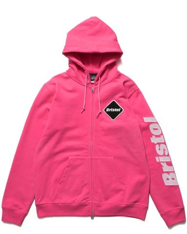 SOPH. | SLEEVE LOGO ZIP-UP SWEAT HOODIE(M PINK):