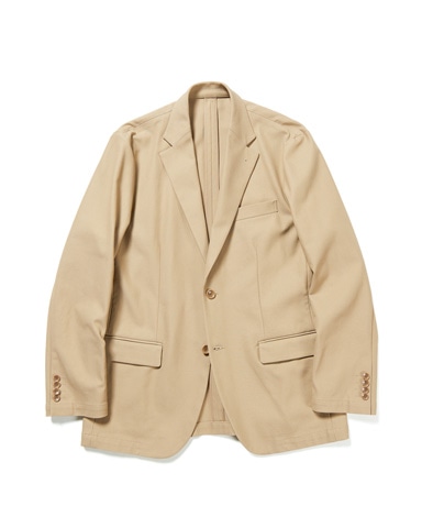 SOPH. | HIGH TWISTED WASHER COTTON SERGE 2BUTTON JACKET(M BEIGE):