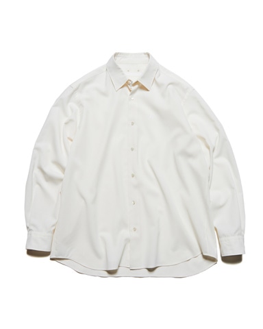 SOPH. | HIGH-TWIST POPLIN RELAX-FIT S/S SHIRT(2 (M) WHITE):