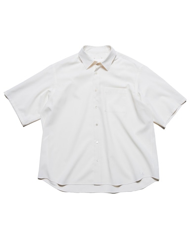 SOPH. | HIGH-TWIST POPLIN RELAX-FIT S/S SHIRT(2 (M) WHITE):
