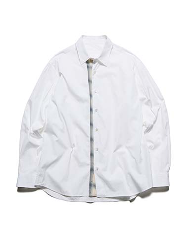 SOPH. | SUVIN GIZA SWITCHING RELAX-FIT SHIRT(5 (XXL) WHITE):