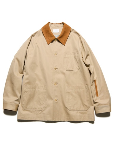 SOPH. | LEATHER COLLAR COVERALL(2 (M) BEIGE):