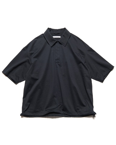 SOPH. | STRETCH SUCKER S/S POLO SHIRT(2 (M) BLACK):