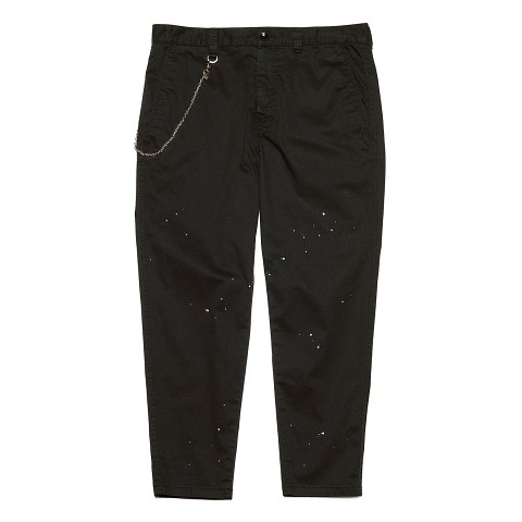 SOPH. | CARROT FIT DRIPPING CHINO PANTS(2 BLACK):