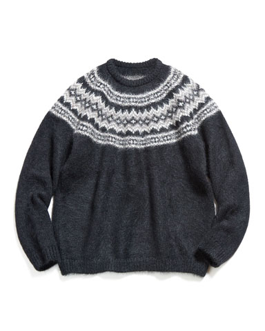 MOHAIR NORDIC CREWNECK KNIT
