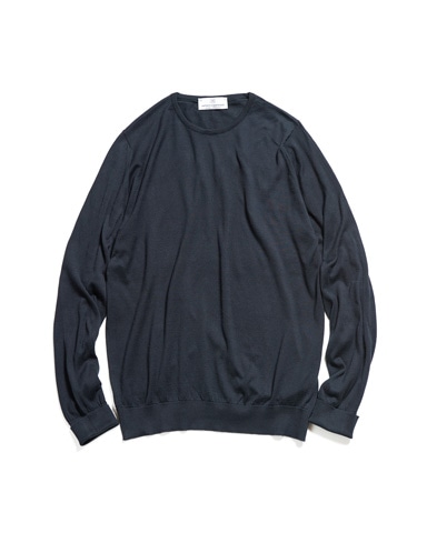 SOPH. | JOHN SMEDLEY COTTON CREWNECK KNIT(2 BLACK):