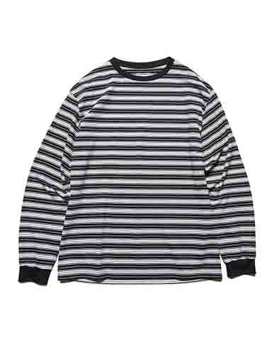 トップス uniform experiment BORDER LOOSE L/S TEE Amazon.co.jp: Uniform Experiment BORDER L S BAGGY TEE 3 Border