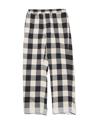 SOPH. | LINE FLANNEL CHECK EASY PANTS(2 (M) BLACK):