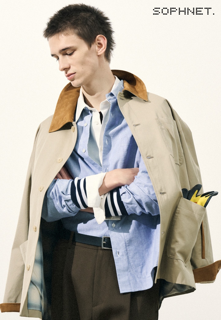 ✨美品✨SOPHNET. COLLAR COATソフ コート/Sサイズ/FCRB SOPH.